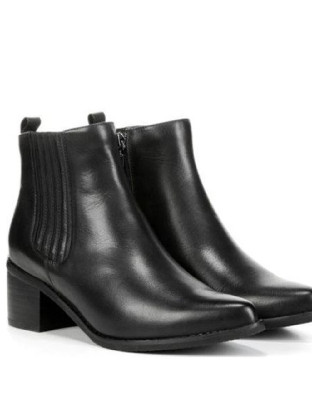 Blondo Elvina Waterproof Black Leather Ankle Boots – Women’s Size 12